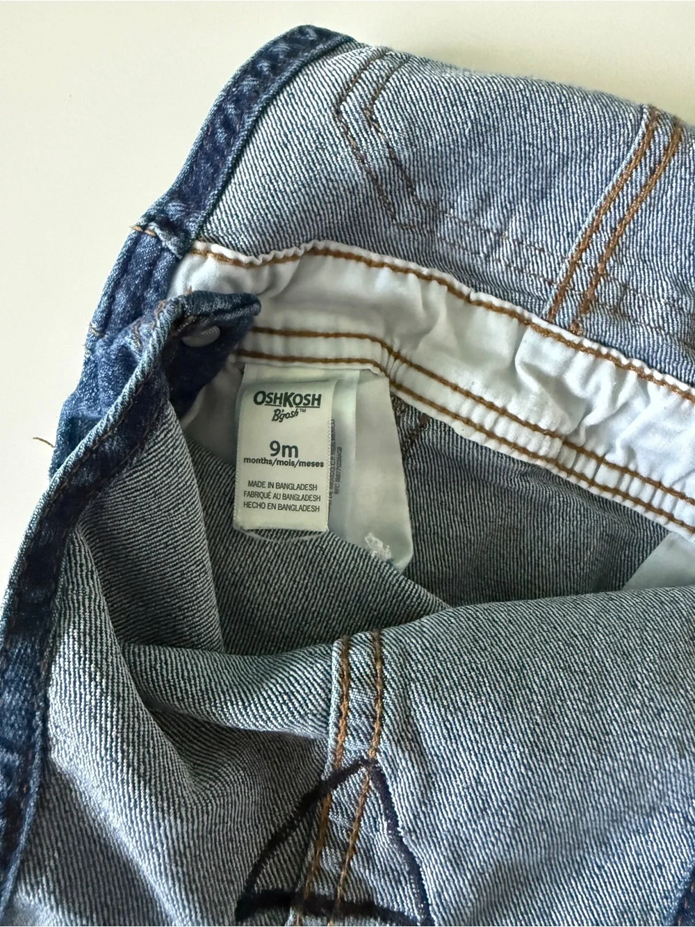 OshKosh B'gosh Dark Blue Denim Overalls for Toddler